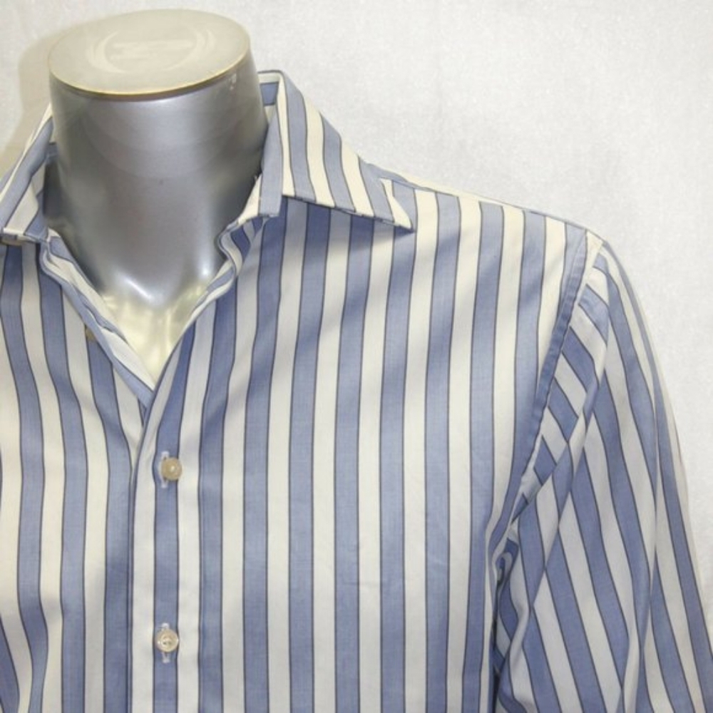 Men's Rufus Sky | White Striped Long Sleeve Button Down Shirt NWT